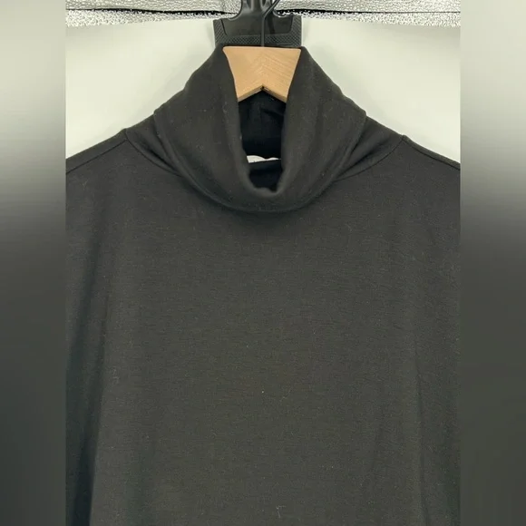 "NWT" LOFT Mock Neck Sweatshirt Pullover In Black- Women's Small - Picture 7 of 9